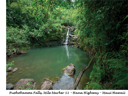 Puohokamoa Falls - Maui, Hawaii